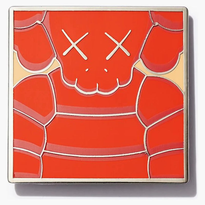 Muzeum Kaws Brooklyn What Party Square Pin Orange