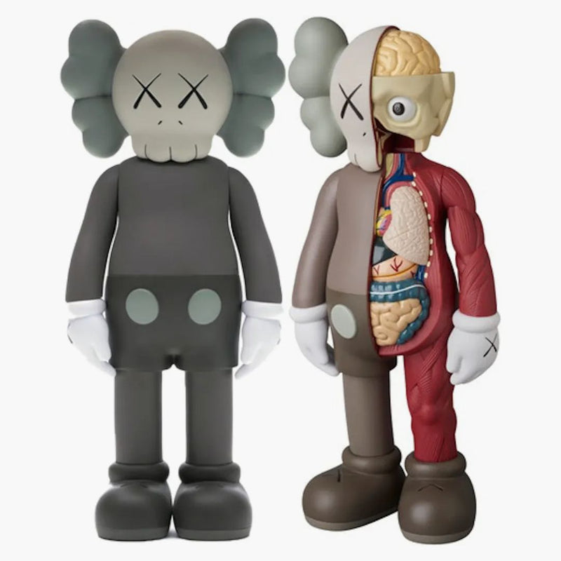 Kaws Companion Flayed Open Edition & Companion Open Edition Figura in vinile set marrone