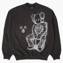 Kaws for Kid Cudi Moon Man Front Print Crewneck Sweatshirt Vintage Black