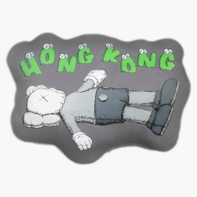 Kaws Holiday Hong Kong Cushion Grey
