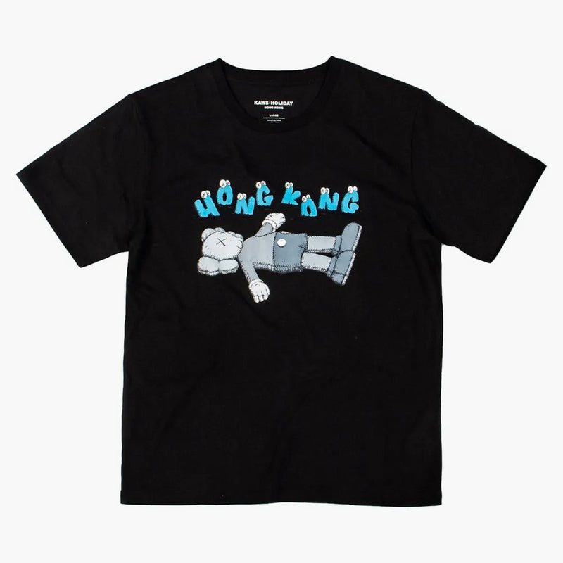 Kaws Holiday Hong Kong Tee Black