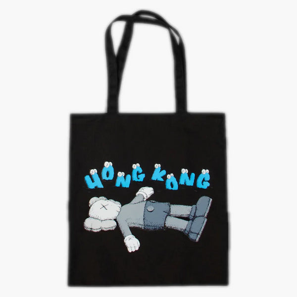 Kaws Holiday Hong Kong Tote Bag Black