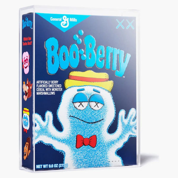 Kaws Monsters Boo Berry Cereal Limited Edition in Acrylic Case (Not Fit for Human Consumption)