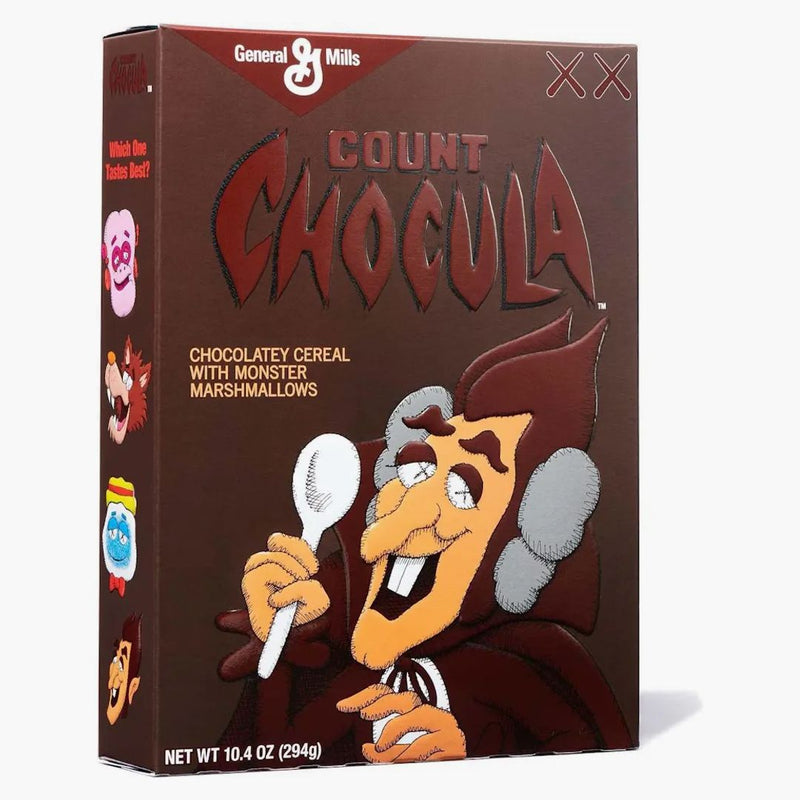 Kaws Monsters Count Chocula Cereal Limited Edition in Acrylic Case (Not Fit for Human Consumption)