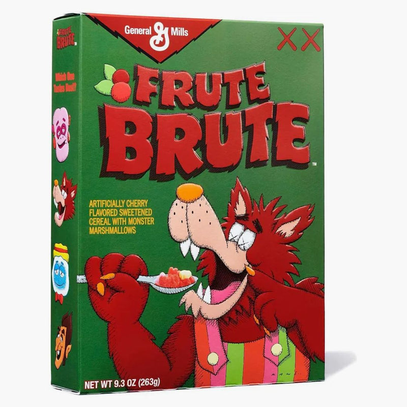 Kaws Monsters Frute Brute Cereal Limited Edition v akrylovém případu (není vhodné pro lidskou spotřebu)