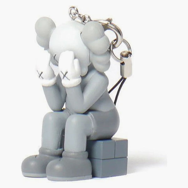 Kaws Passing Through Keychain Gray