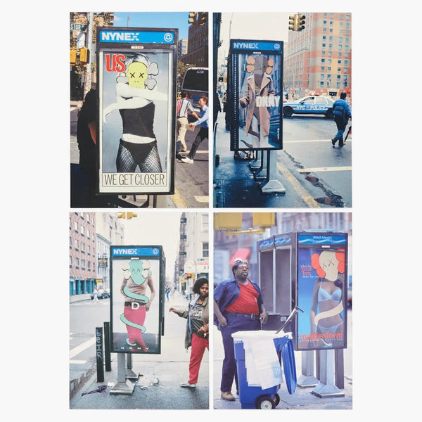 Kaw's Phone Shelters Postcard (Set of 4) Multi