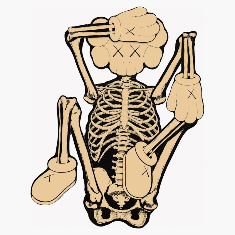 KAWS Skeleton Board výřez ozdoby kosti