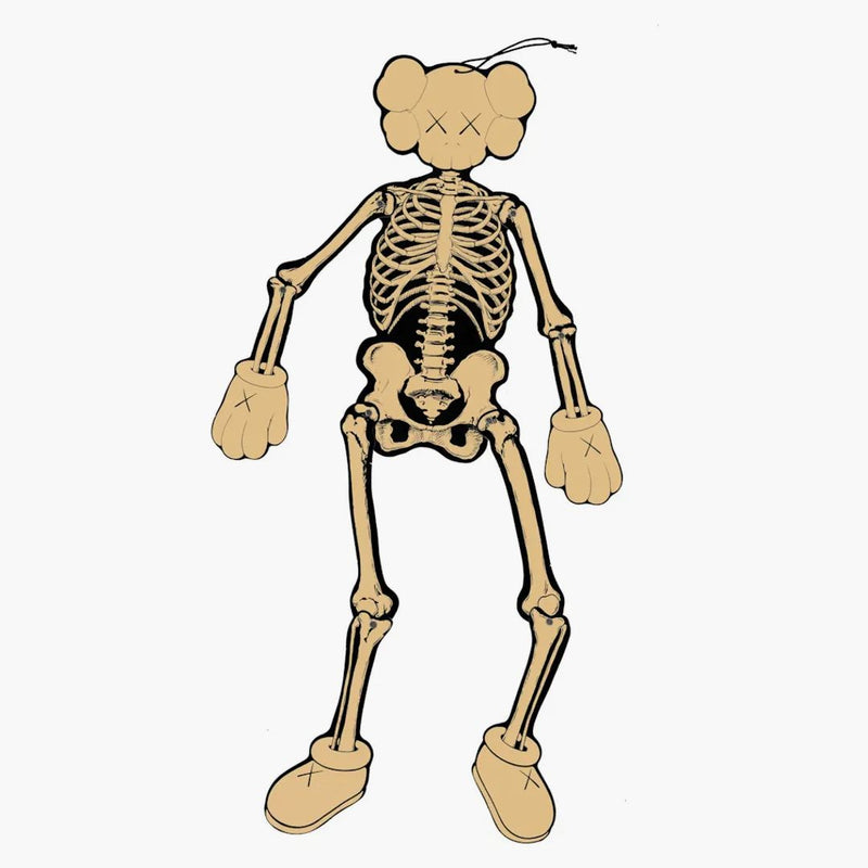 KAWS Skeleton Board výřez ozdoby kosti