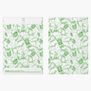 Kaws Skeleton Board Cutout Ornament Green