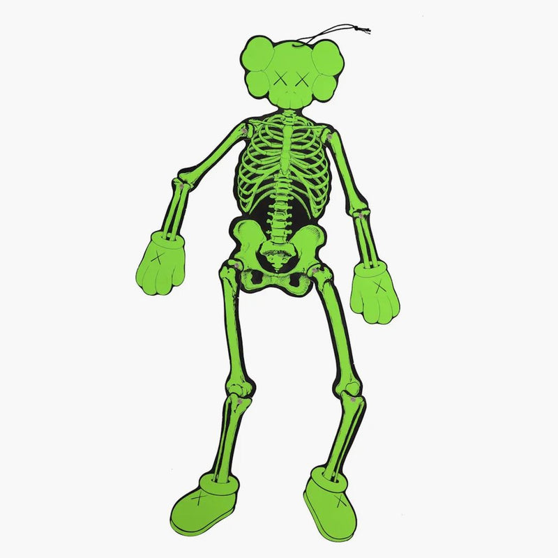 KAWS Skeleton Board výřez ozdoby zelené