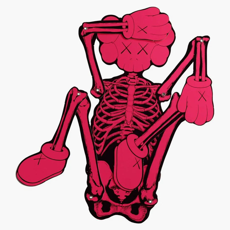 KAWS Skeleton Board výřez ozdoby růžové