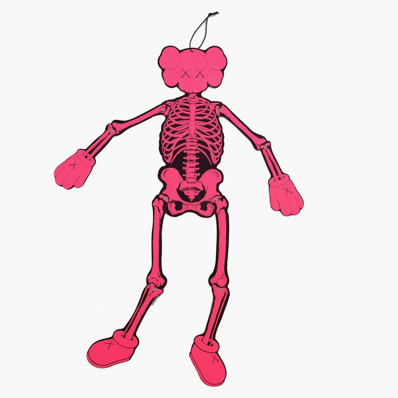 KAWS Skeleton Board výřez ozdoby růžové