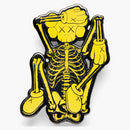 Kaws Skeleton Pin Yellow