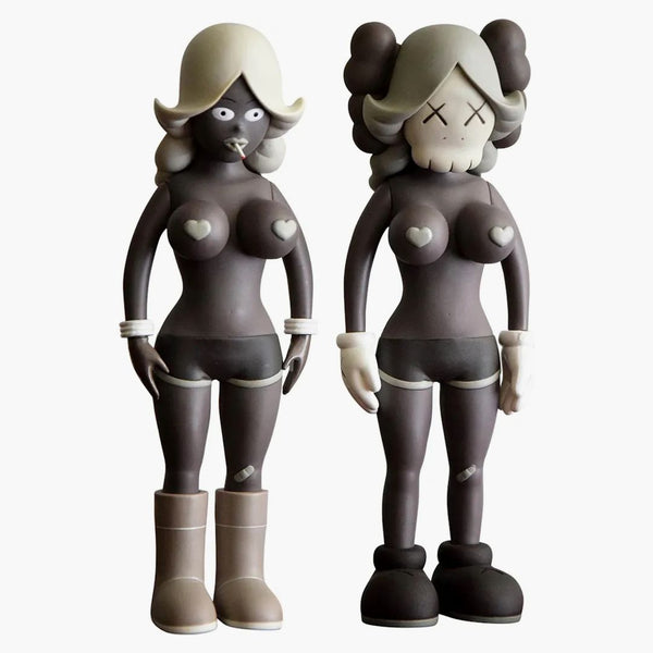 Kaws the Twins Vinyl Figure Gray