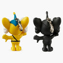 Kaws Tokyo First Jpp Keychain Yellow/black Set (2021)