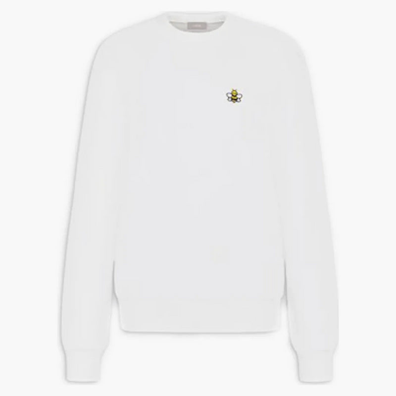 Kaws X Dior Bee Crewneck Sweatshirt White