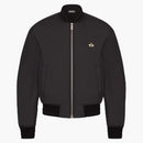 Kaws X Dior Bee Nylon Bomber Jacket Blacket