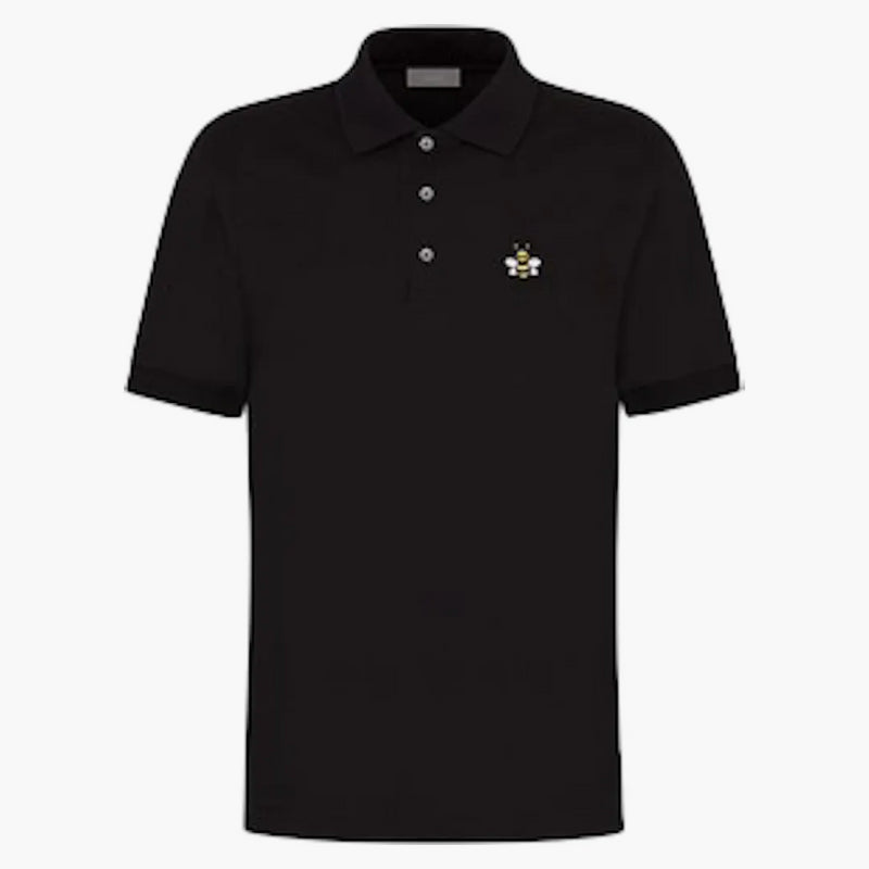 Kaws X Dior Bee Polo Shirt Black