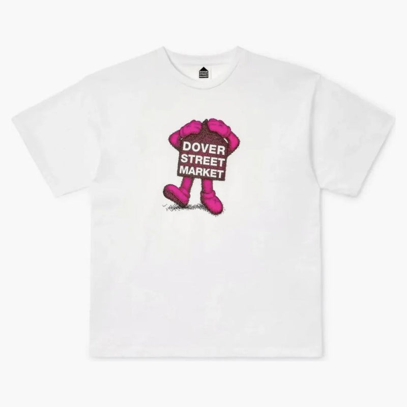 Kaws X Dover Street Market Fluro Rebellion T-Shirt Pink