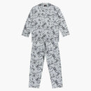 Kaws X Infinite Archive Skeleton Pattern Pajama Set White/Black