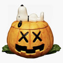 Kaws X Peanuts Snoopy Halloween Pumpkin Ceramic Jar Orange