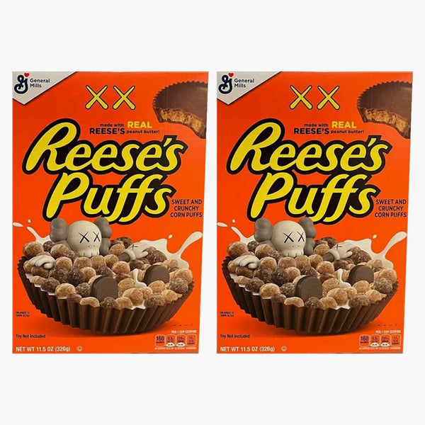 Kaws X Reese's Puffs Cereal 2x Lot (not Fit For Human Consumption)