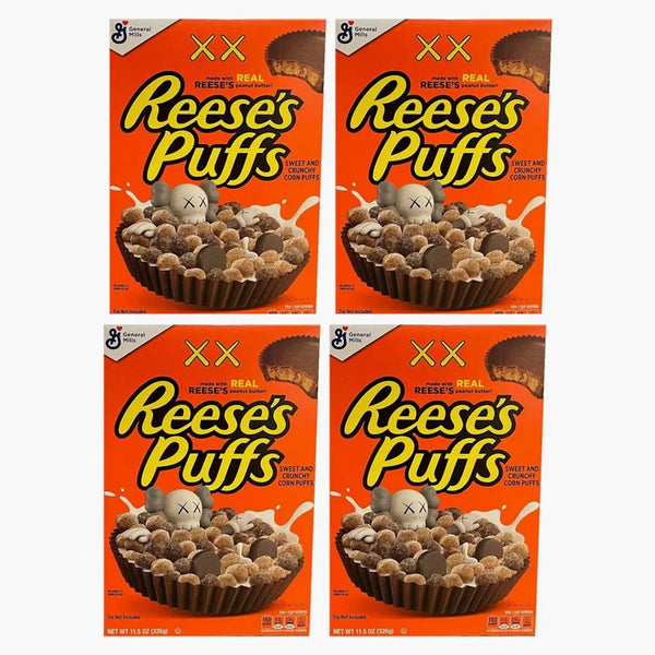 Kaws X Reese's Puffs Cereal 4x Lot (not Fit For Human Consumption)