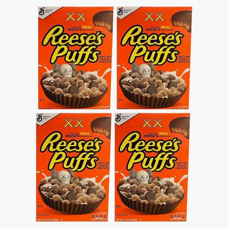 Kaws X Reese's Puffs Cereal 4x Lot (not Fit For Human Consumption)