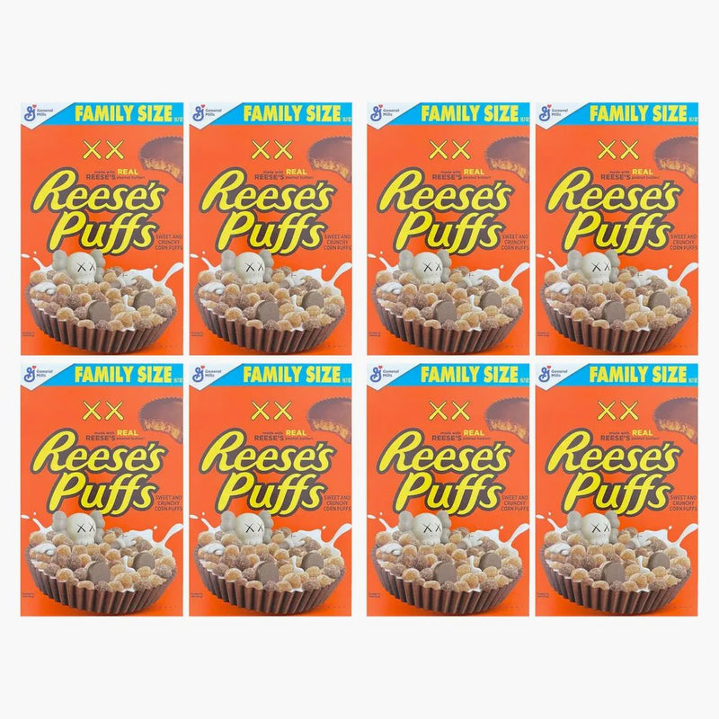 Kaws X Reese's Puffs Cereal Family Size 8x Lot (not Fit For Human Consumption)