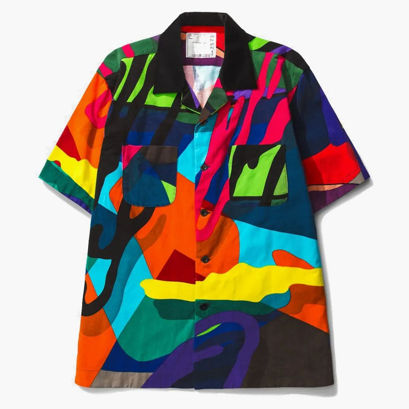 Kaws X Sacai Button Shirt Multi