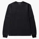 Kaws X Sacai Flock Print Long Sleeve T-Shirt Black
