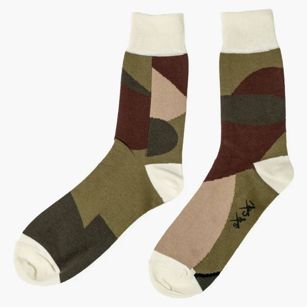 Kaws X Sacai Ii Socks Green