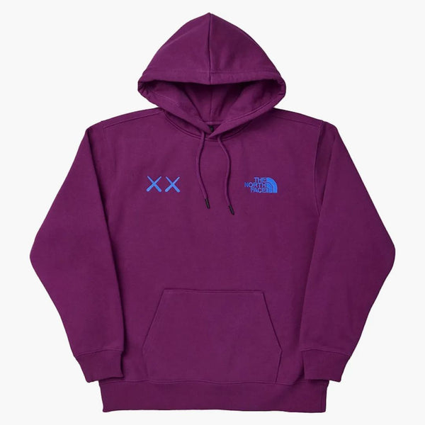 Kaws x North Face Popover Hoodie Pamplona fialová