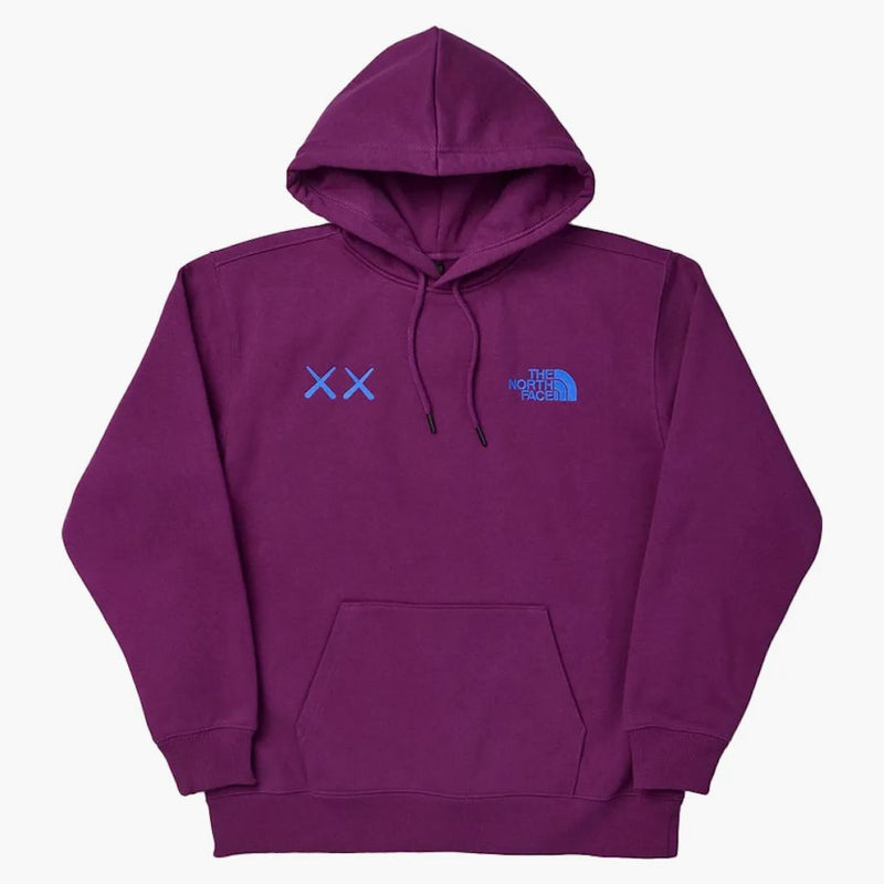 Kaws x North Face Popover Hoodie Pamplona fialová