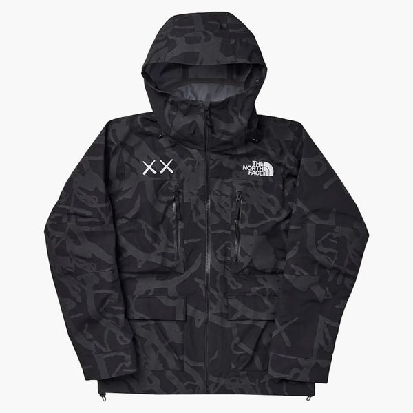 Kaws x North Face Freeride Jacket TNF Black Dragline Print