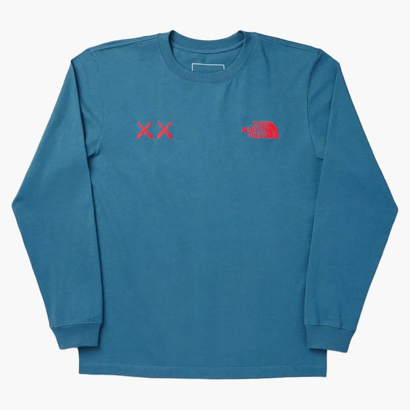 Kaws x North Face L/S Tea Mallard Blue