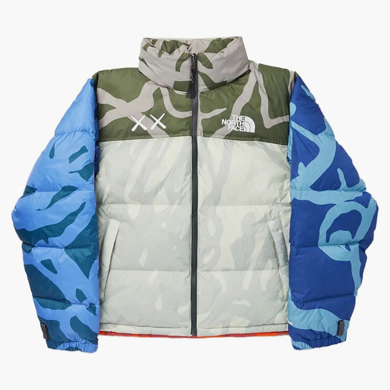 Kaws x North Face Retro 1996 Nupse bunda Moonlight Ivory Nupse Print