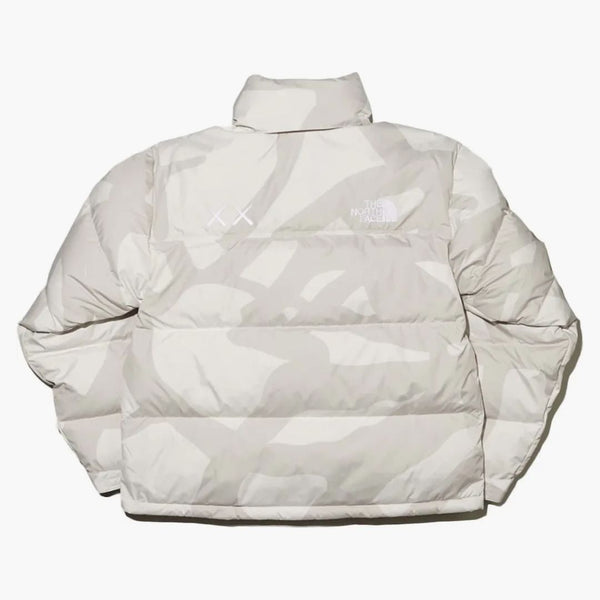 Kaws x North Face Retro 1996 Nuptse bunda Moonlight Ivory