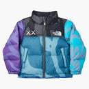 Kaws x The North Face Toddler 96 Nuptse bunda KW Monterey Blue Print