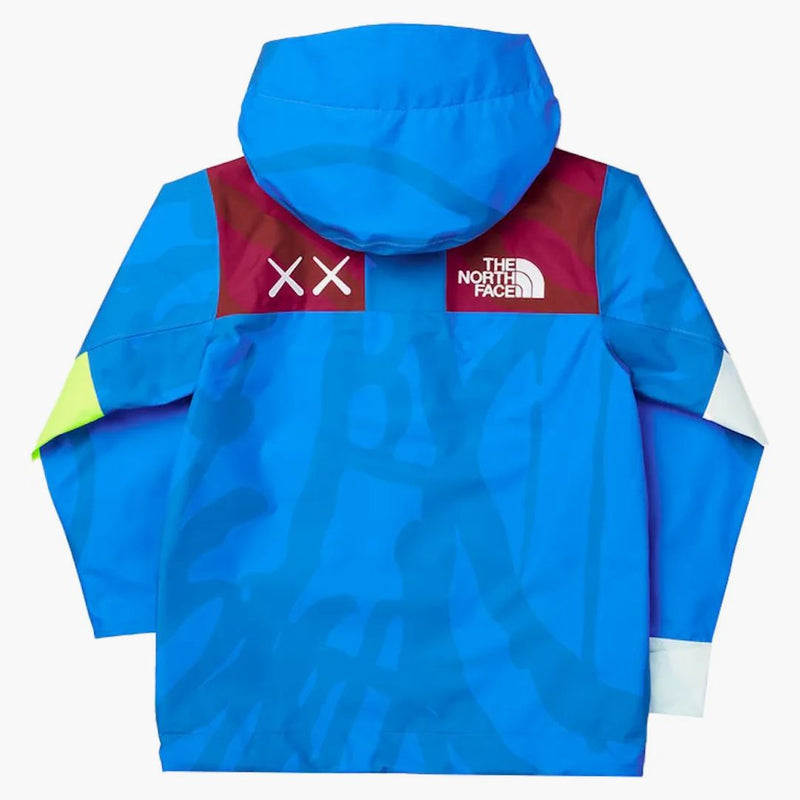 Kaws x North Face Youth 1986 Mountain Jacket KW Hero Blue 86 Print