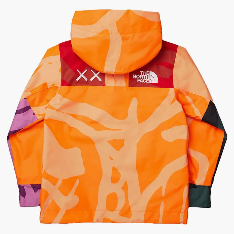 Kaws x North Face Youth 1986 Mountain Jacket KW Power Orange 86 Print