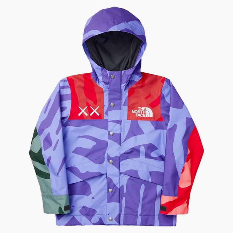 Kaws x North Face Youth 1986 Mountain Jacket KW Peak Purple 86 Print