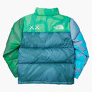 Kaws x North Face Youth Retro 1996 Nuptse Jacket KW Bezpečnost Green Nupse Print