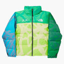 Kaws x North Face Youth Retro 1996 Nuptse Jacket KW Bezpečnost Green Nupse Print