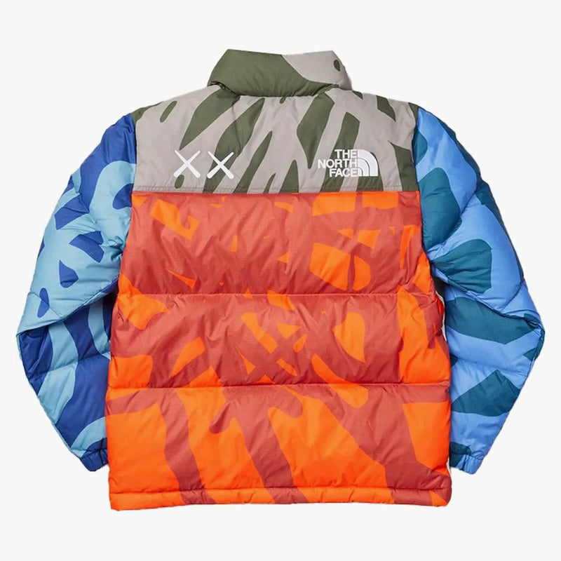 Kaws x North Face Youth Retro 1996 Nuptse bunda kw Moonlight Ivory Nupse Print