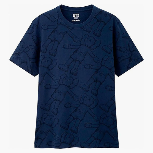 Kaws X Uniqlo All Over Holiday Print Tea (US SISIG) Blue