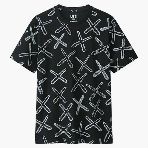 Kaws x uniqlo över hela x te (japansk storlek) svart