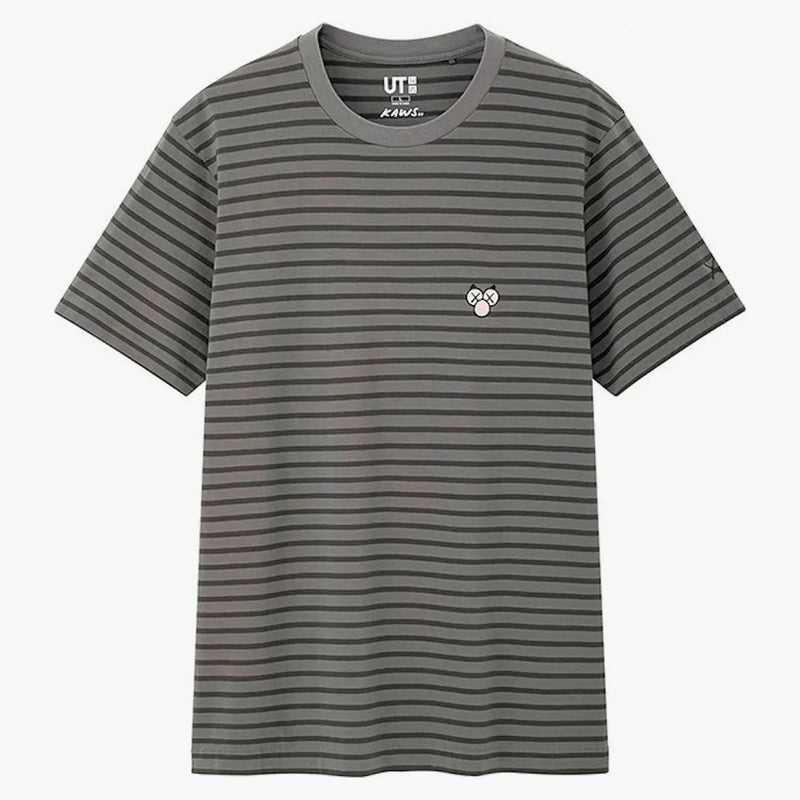Kaws X Uniqlo BFF Striped Tea (US Sizing) Dark Gray