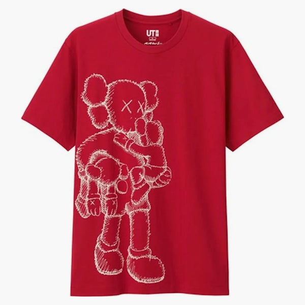 Kaws X Uniqlo Clean Slate Tea (Asia Sizing) Red